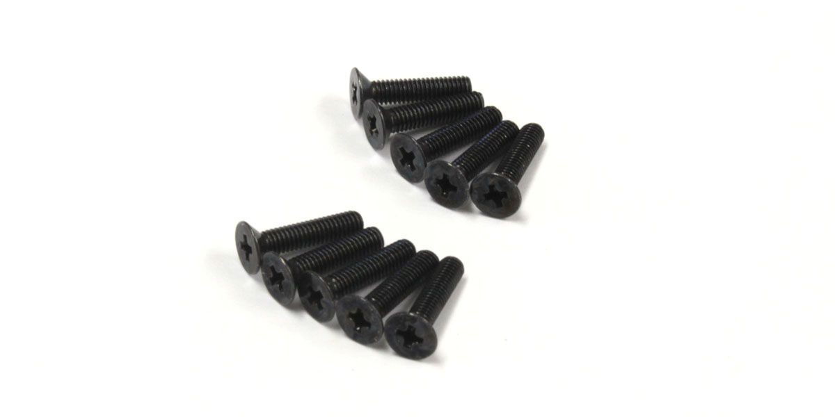 KYOSHO 1-S32612 Flat Head Screw(M2.6x12/10pcs)