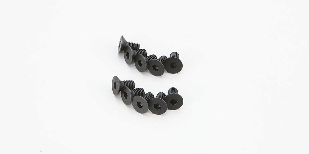 KYOSHO 1-S33006H Flat Head Screw(Hex/M3x6/10pcs)