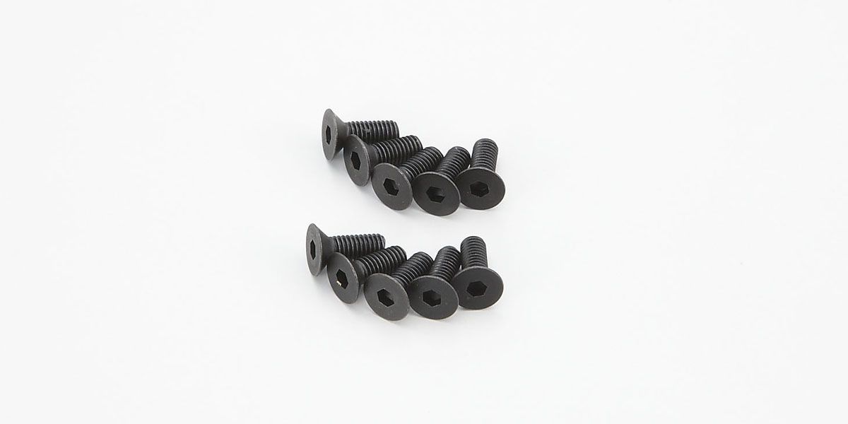 KYOSHO 1-S33008H Flat Head Screw(Hex/M3x8/10pcs)