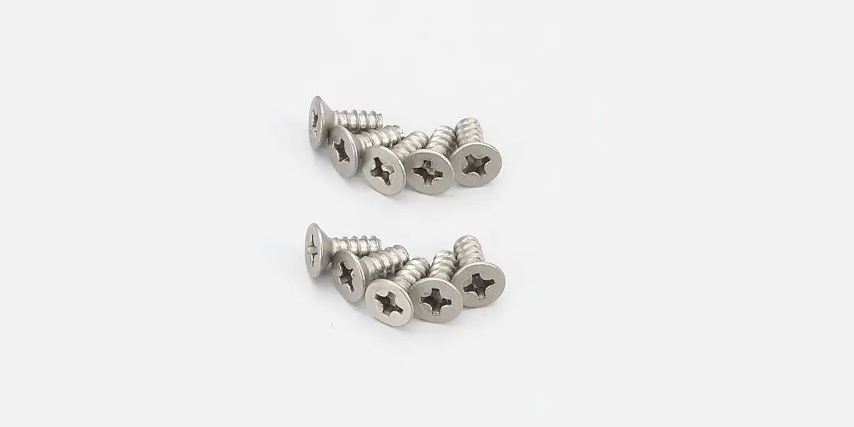 KYOSHO 1-S33008TPT Flat Head Screw(Titanium/M3x8/10pcs)