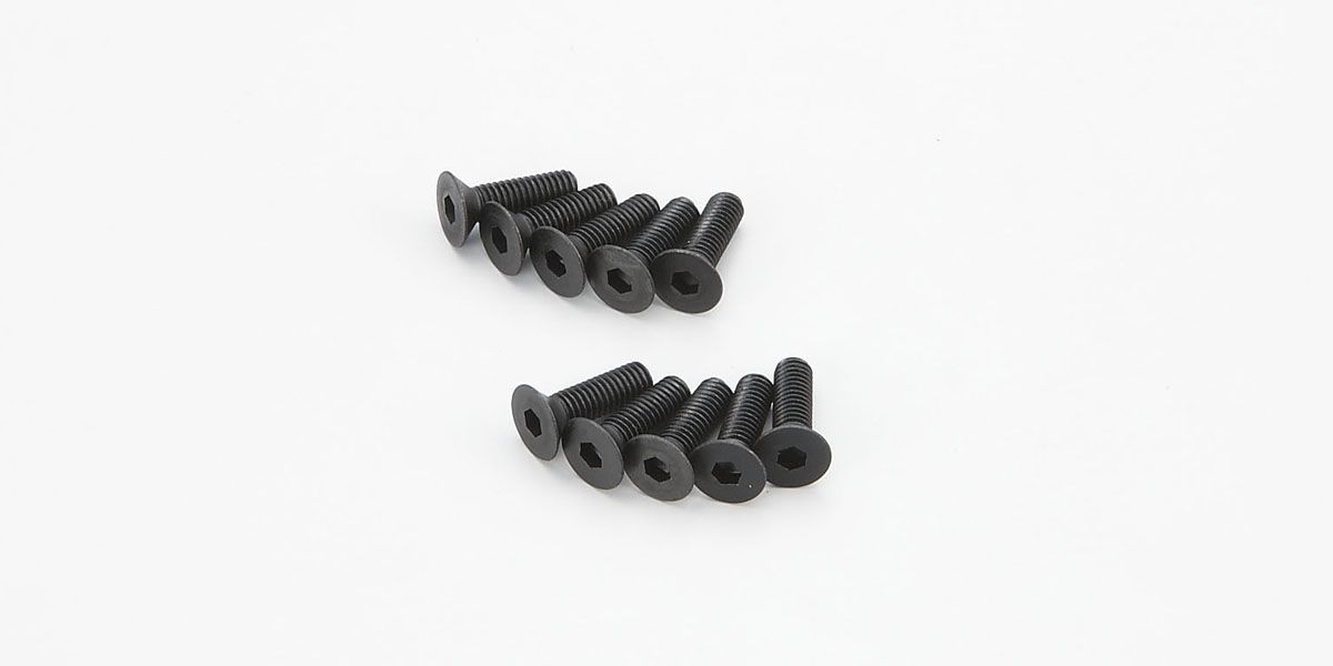 KYOSHO 1-S33010H Flat Head Screw(Hex/M3x10/10pcs)