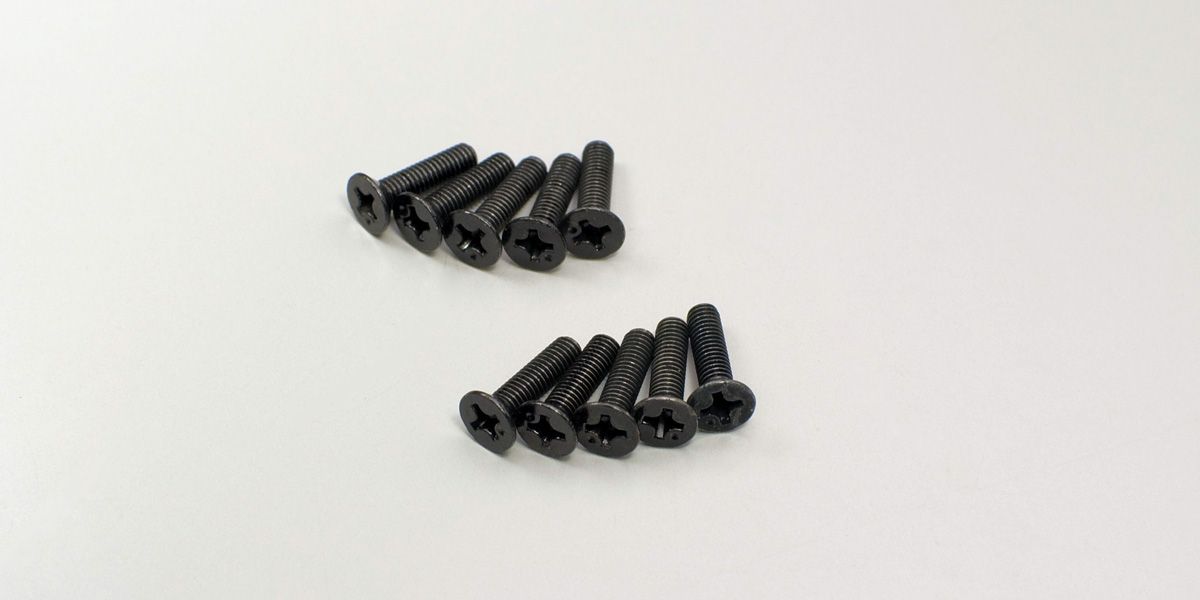 KYOSHO 1-S33012 Flat Head Screw(M3x12/10pcs)