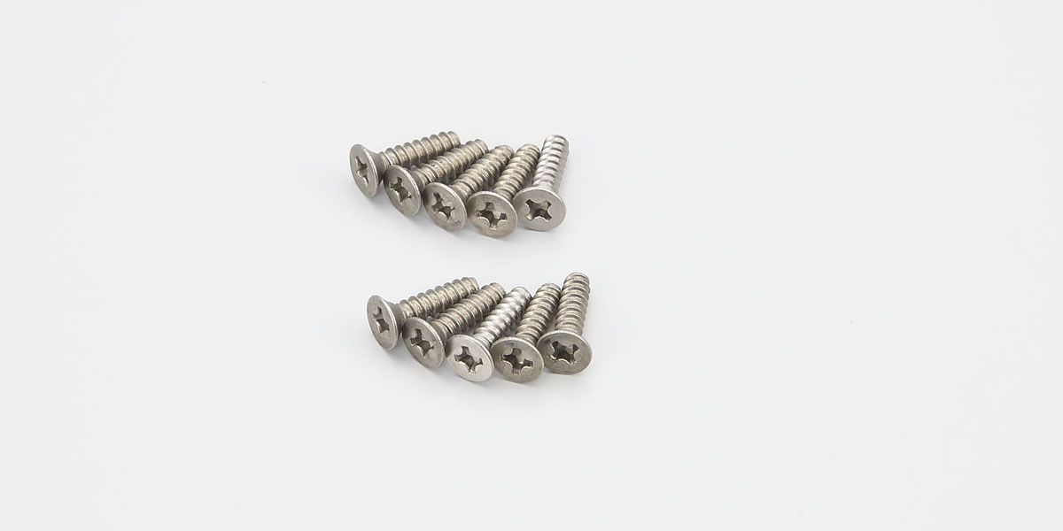 KYOSHO 1-S33012TPT TP Flat Head Screw(Titanium/M3x12/10pcs)