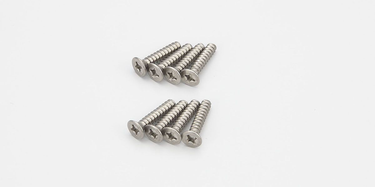 KYOSHO 1-S33015TPT TP Flat Head Screw(Titanium/M3x15/8pcs)