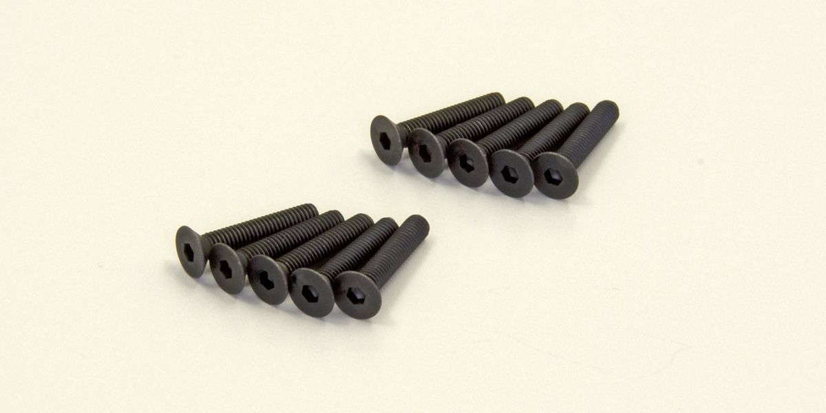 KYOSHO 1-S33016H Flat Head Screw(M3x16)(Hex/10pcs)