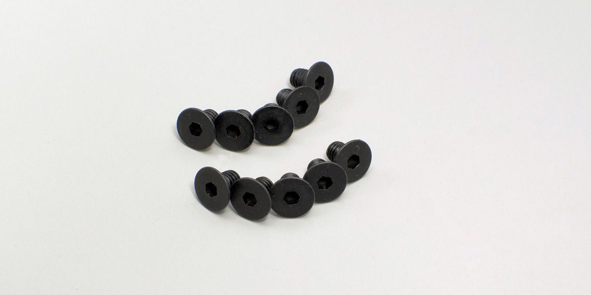 KYOSHO 1-S34006H Flat Head Screw(Hex/M4x6/10pcs)
