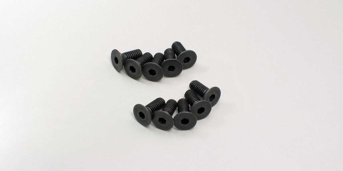 KYOSHO 1-S34010H Flat Head Screw(Hex/M4x10/10pcs)