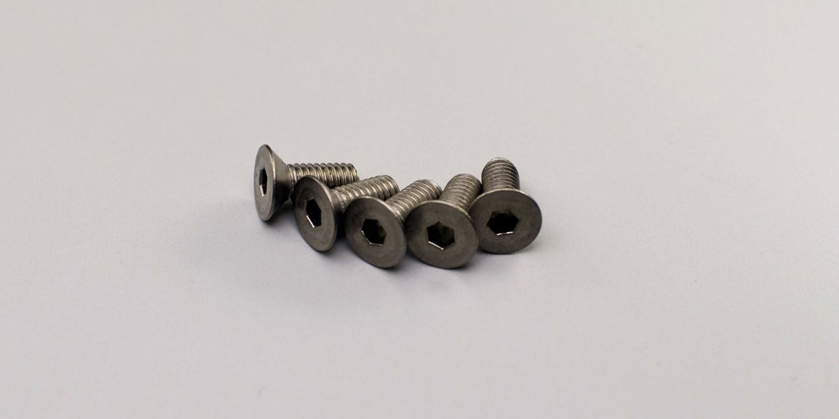 KYOSHO 1-S34010HT Flat Head Screw(Hex/Titanium/M4x10/5pcs)