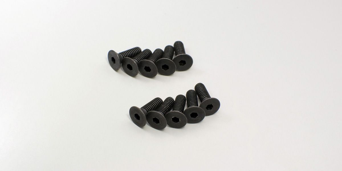 KYOSHO 1-S34012H Flat Head Screw(Hex/M4x12/10pcs)