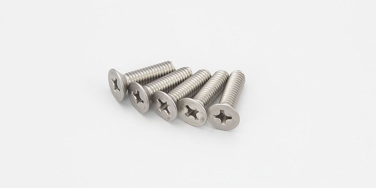 KYOSHO 1-S34015T Flat Head Screw(Titanium/M4x15/5pcs)