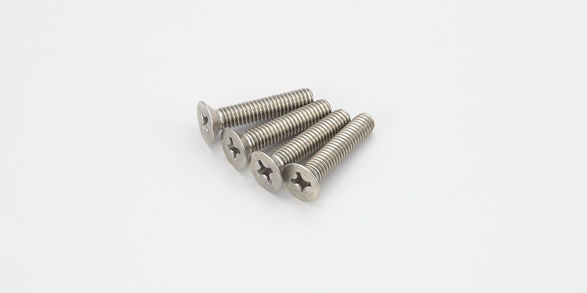 KYOSHO 1-S34020T Flat Head Screw(Titanium/M4x20/4pcs)