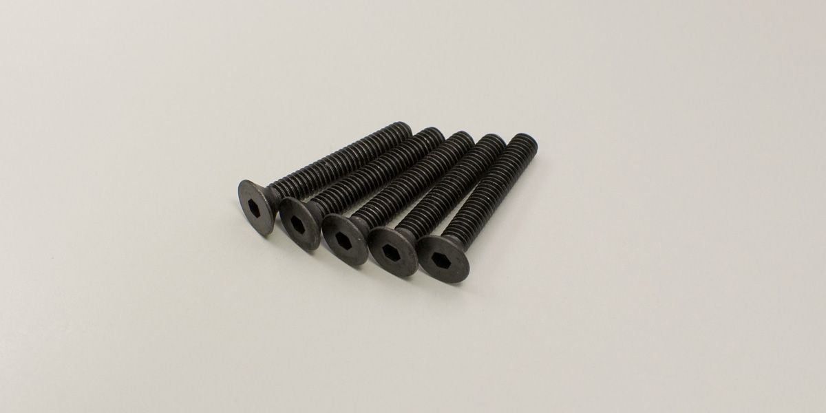 KYOSHO 1-S34025H Flat Head Screw(Hex/M4x25/5pcs)