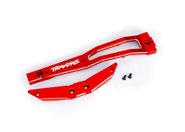 TRAXXAS 10221-RED Chassis brace, front, 6061-T6 aluminum (red-anodized/ 2.5x6mm CCS (with threadlock) (2)
