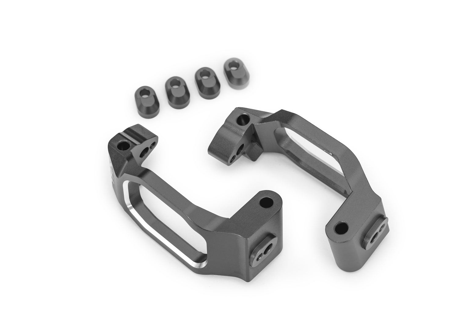 TRAXXAS 10232-GRAY Gray Aluminum Caster Blocks (L&R)