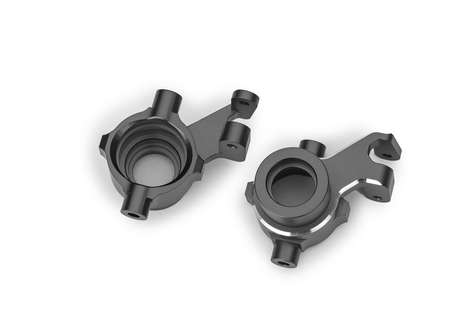 TRAXXAS 10237-GRAY Aluminum Steering Blocks (L&R)
