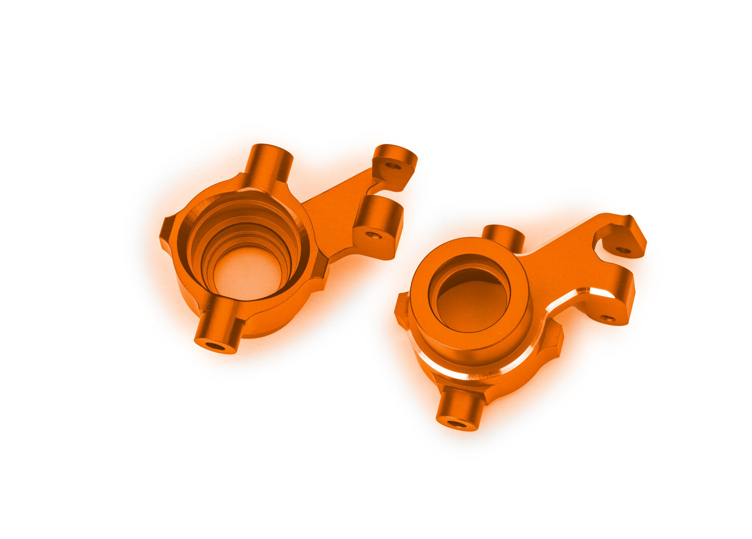 TRAXXAS 10237-ORANGE Aluminum Steering Blocks (L&R)