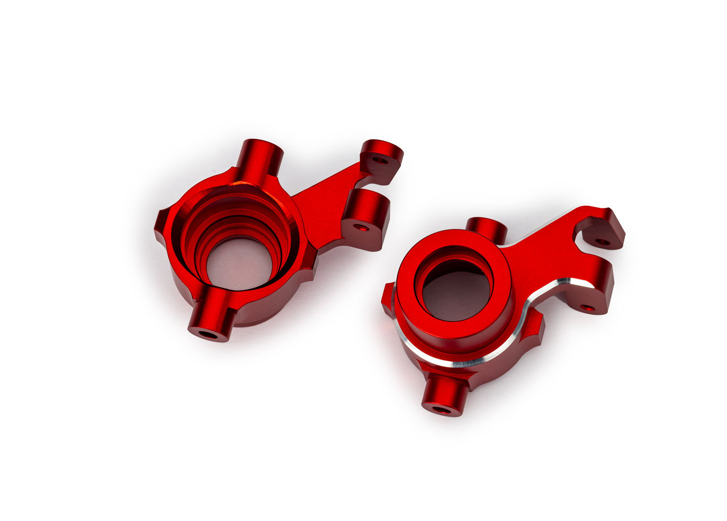 TRAXXAS 10237-RED Red Aluminum Steering Blocks (L&R)
