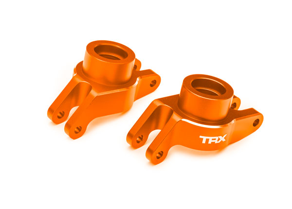TRAXXAS 10252-ORNG Carriers, stub axle (orange-anodized 6061-T6 aluminum) (rear) (left & right)