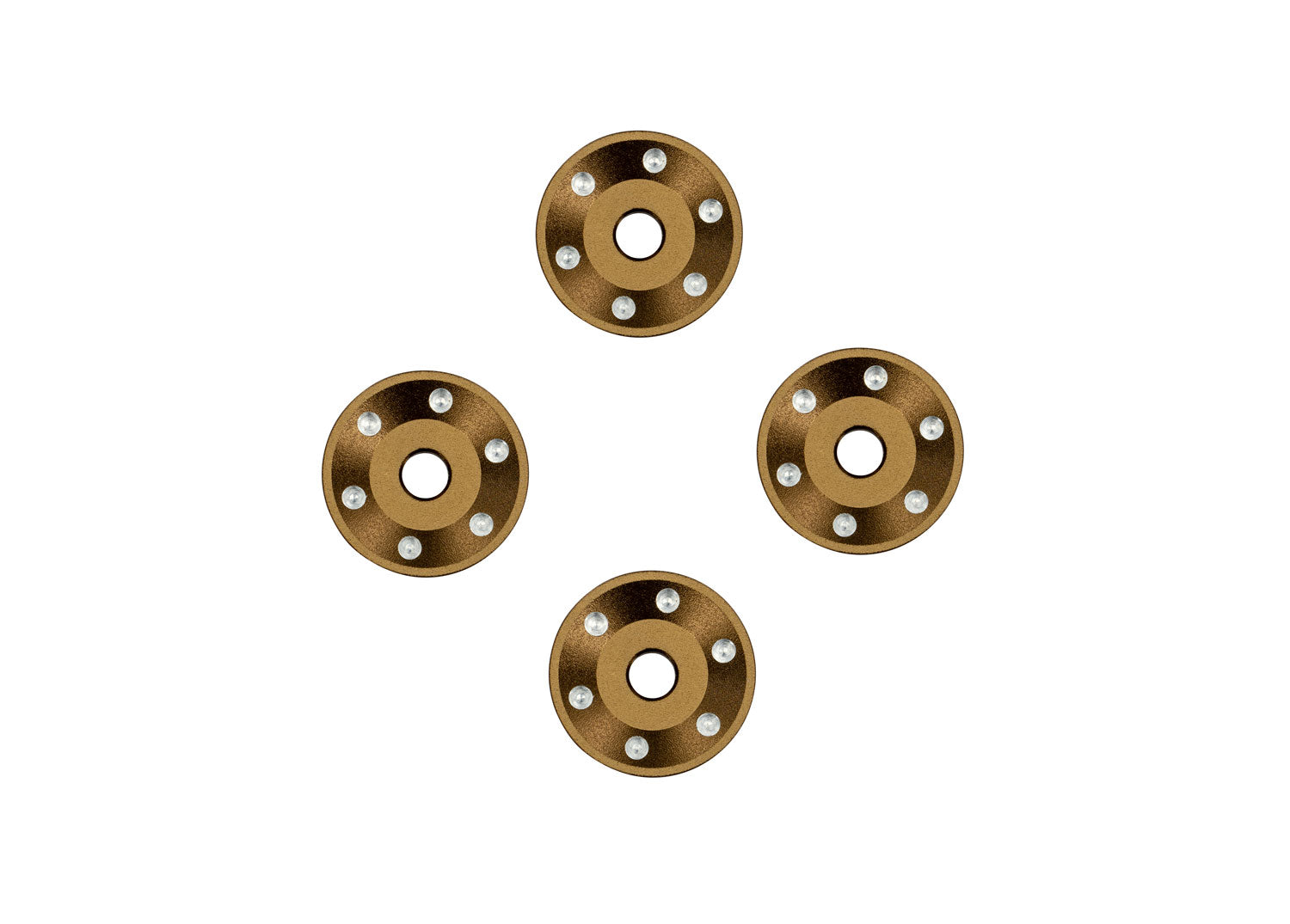 TRAXXAS 10257-BRNZ Bronze Aluminum Wheel Washers (4)