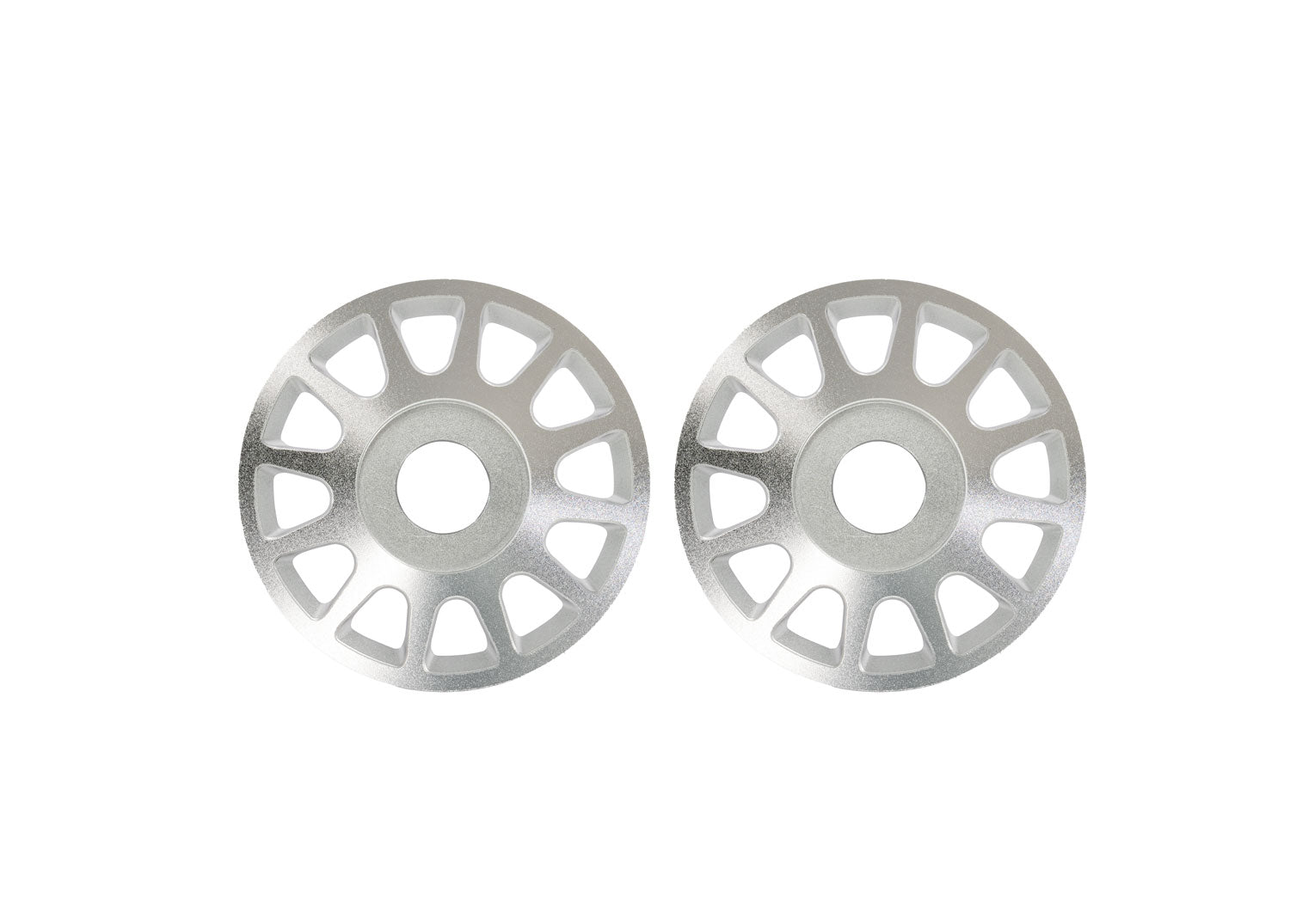TRAXXAS 10274-SLVR Pro Scale Silver Aluminum Wheel Centers (2)