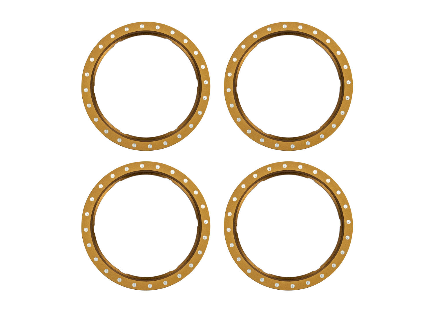 TRAXXAS 10276-BRNZ Pro Scale Bronze Aluminum Beadlock Rings (4)