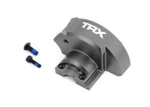 TRAXXAS 10287-GRAY Cover, gear (gray-anodized 6061-T6 aluminum)
