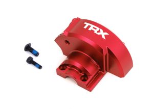 TRAXXAS 10287-RED Cover, gear (red-anodized 6061-T6 aluminum)