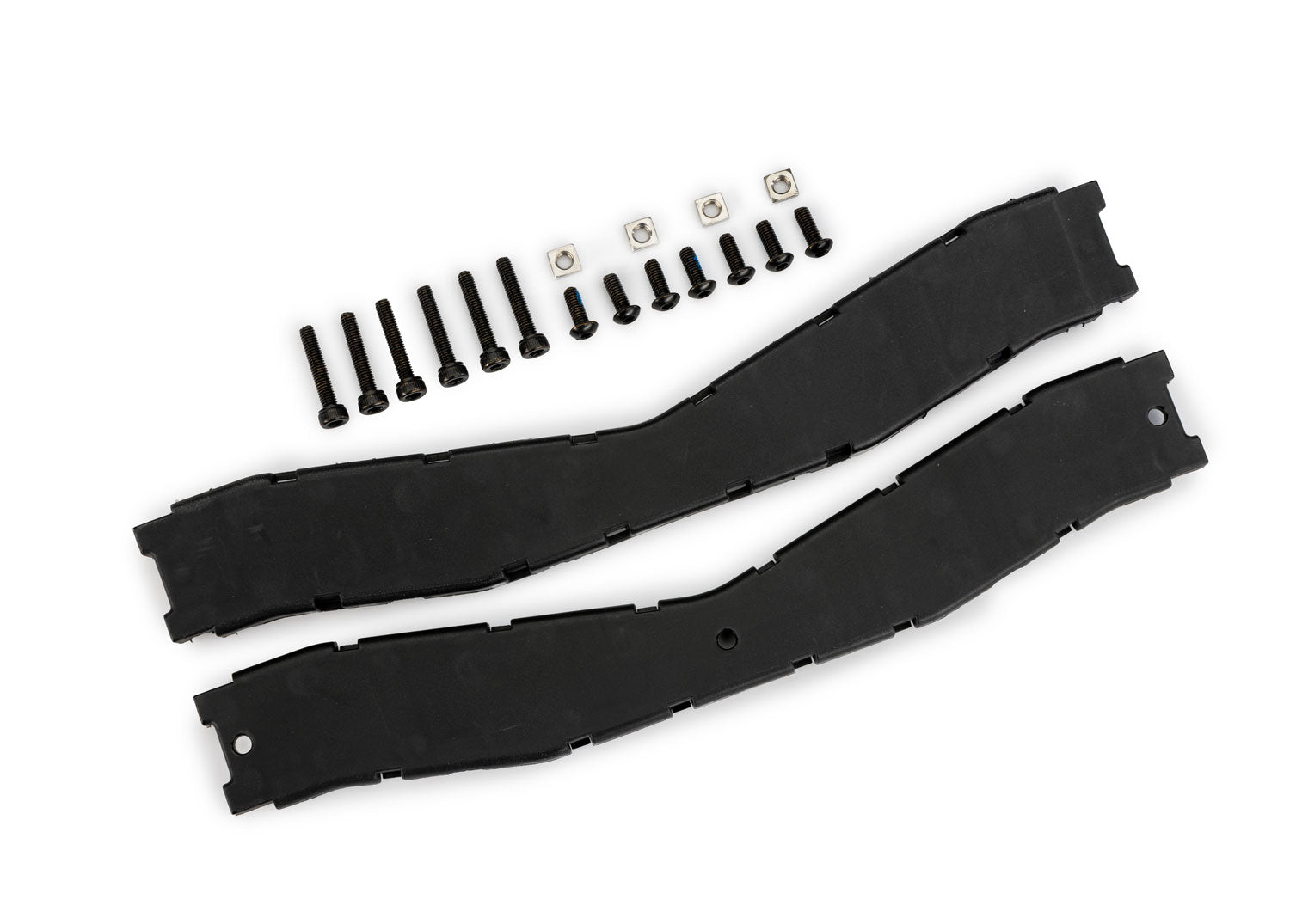 TRAXXAS 10356 Crossmember, front (top & bottom), boat trailer/ 3x8mm BCS (black stainless) (7)/ 3x15mm CS (black stainless) (6)/ M3x0.5mm square nuts (4)