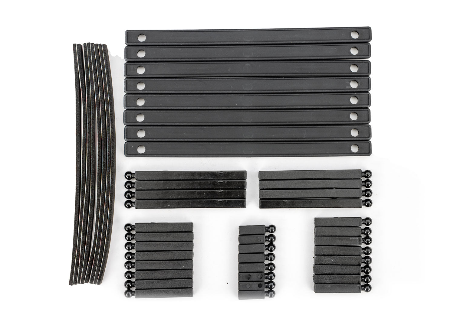 TRAXXAS 10359 Support posts, boat trailer (17mm (8), 30mm (8), 37mm (8), 65mm (4), 70mm (4))/ bunk boards (8)