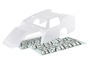 TRAXXAS 10411 Body, Slash Modified (clear, trimmed)/ decal sheets