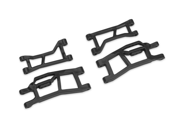 TRAXXAS 10725-BLK Black WideMaxx Front Upper & Lower HD Suspension Arms