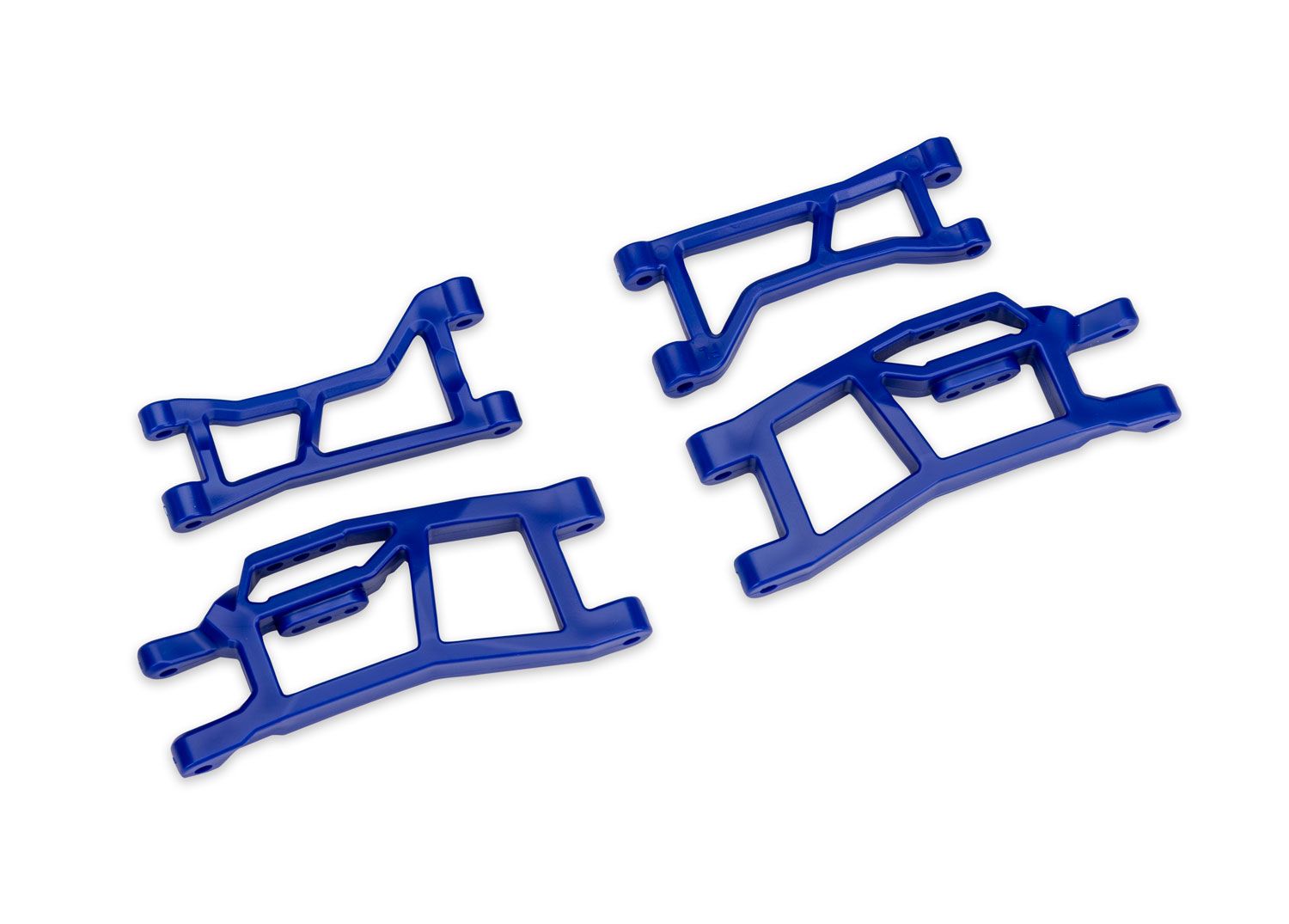 TRAXXAS 10725-BLUE Blue WideMaxx Front Upper & Lower HD Suspension Arms