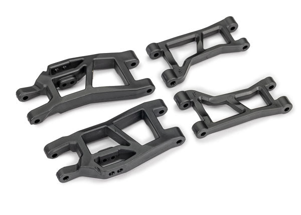 TRAXXAS 10731 Suspension arms, front (upper (2)/ lower left (1)/ lower right (1))