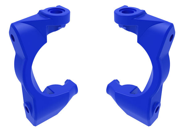 TRAXXAS 10732-BLUE Caster blocks (c-hubs), left & right (blue)