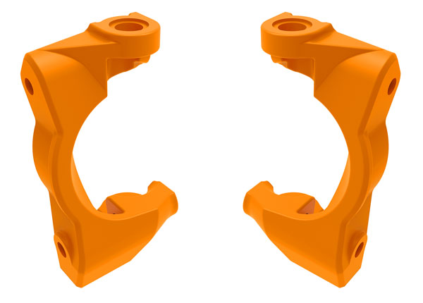 TRAXXAS 10732-ORNG Caster blocks (c-hubs), left & right (orange)