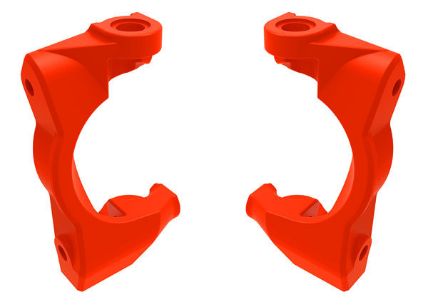 TRAXXAS 10732-RED Caster blocks (c-hubs), left & right (red)