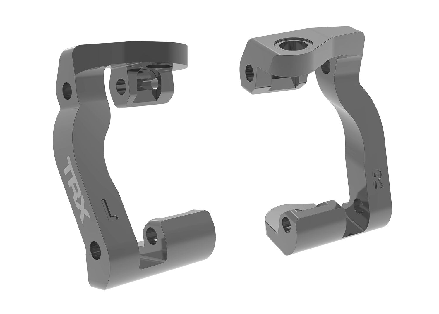 TRAXXAS 10733-GRAY Gray Aluminum Caster Blocks (L&R)