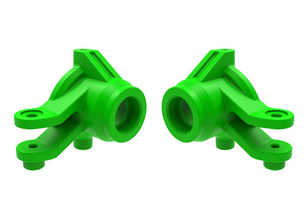 TRAXXAS 10736-GREEN Steering blocks, left & right (green)