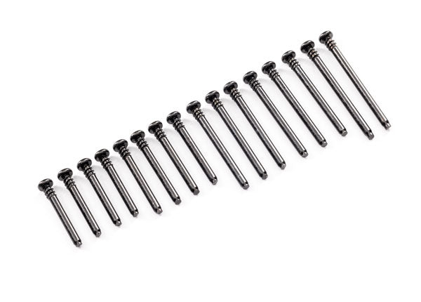 TRAXXAS 10740 Suspension screw pin set, front or rear, 3x40mm (6), 3x32mm (4), 3x28mm (4), 3x46mm (2)