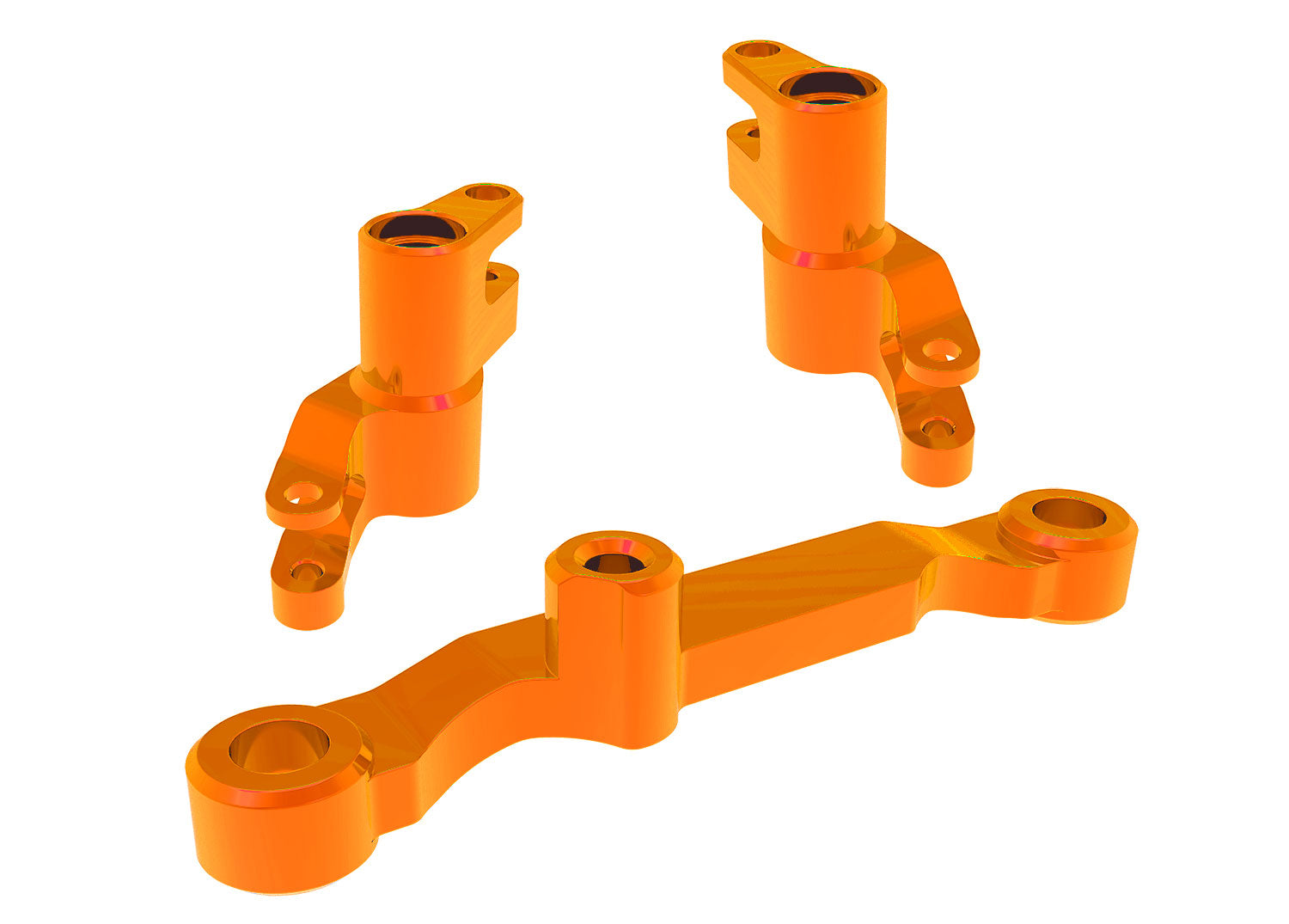 TRAXXAS 10743-ORNG Orange Aluminum Bellcrank Assembly with Drag Link