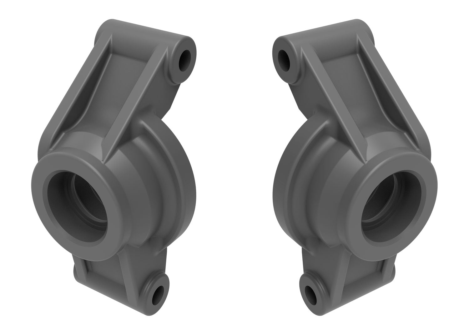 TRAXXAS 10752-GRAY Carriers, stub axle (gray) (rear) (left & right)