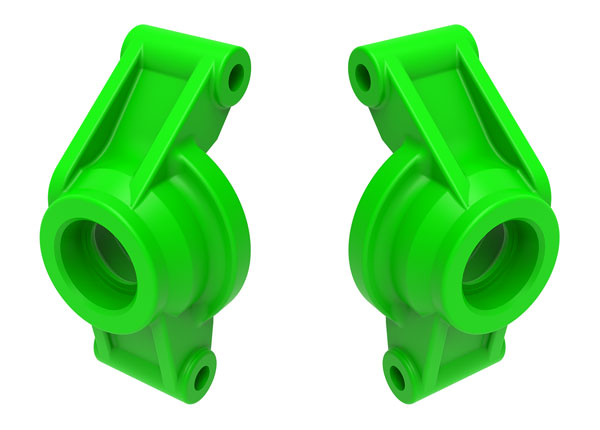 TRAXXAS 10752-GREEN  Carriers, stub axle (green) (rear) (left & right)