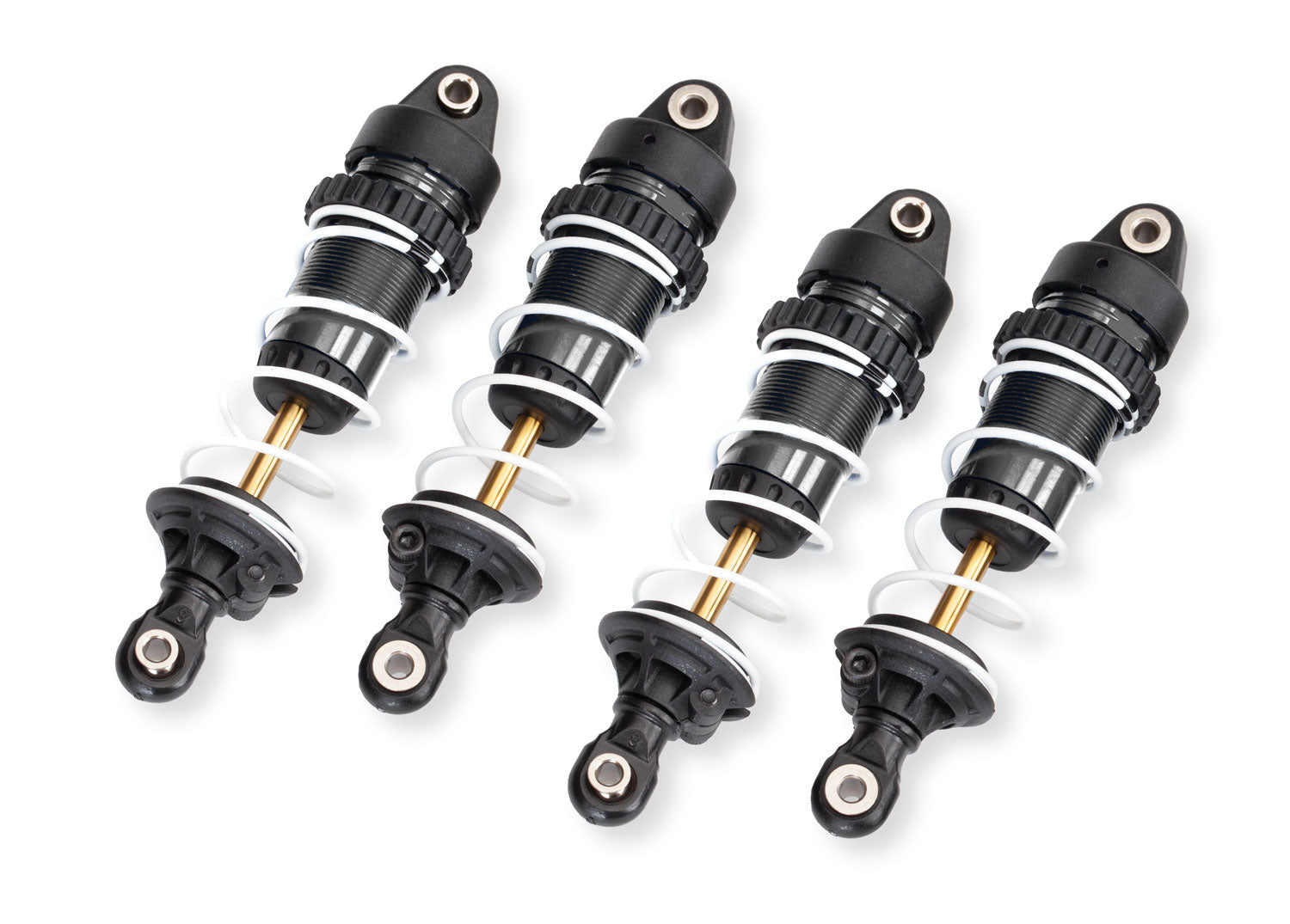 TRAXXAS 10765-GRAY PTFE Aluminum Mini GTR Long Shocks & Springs (4)
