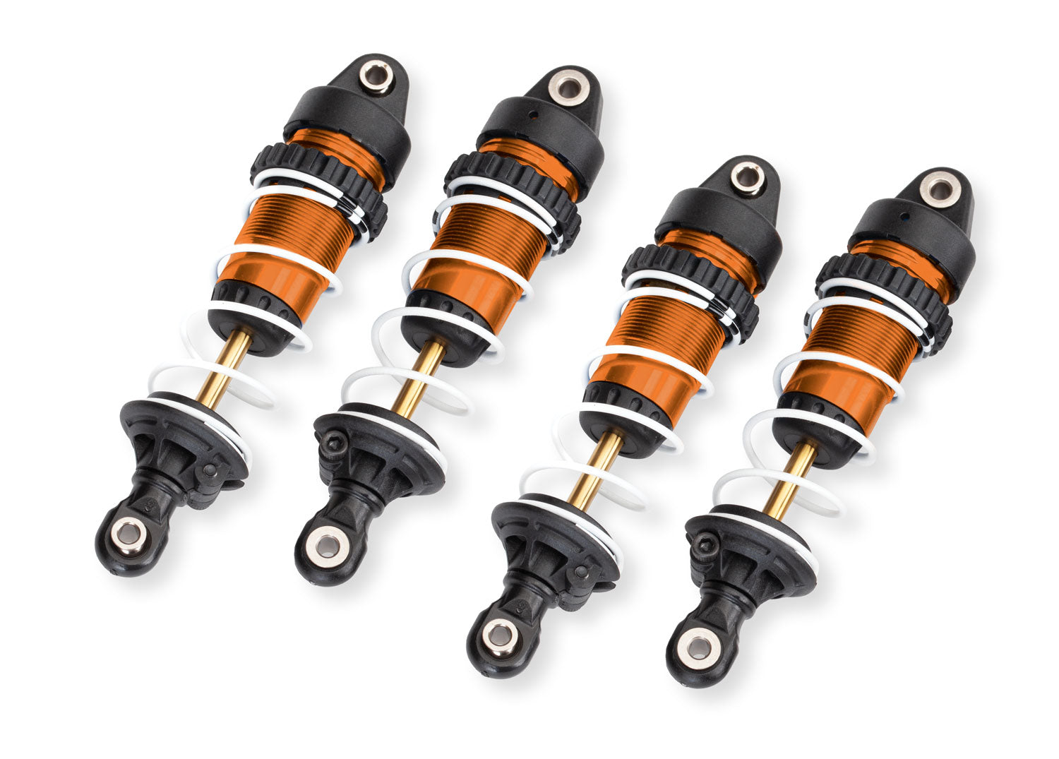 TRAXXAS 10765-ORNG Orange Aluminum Mini GTR Long Shocks & Springs (4)