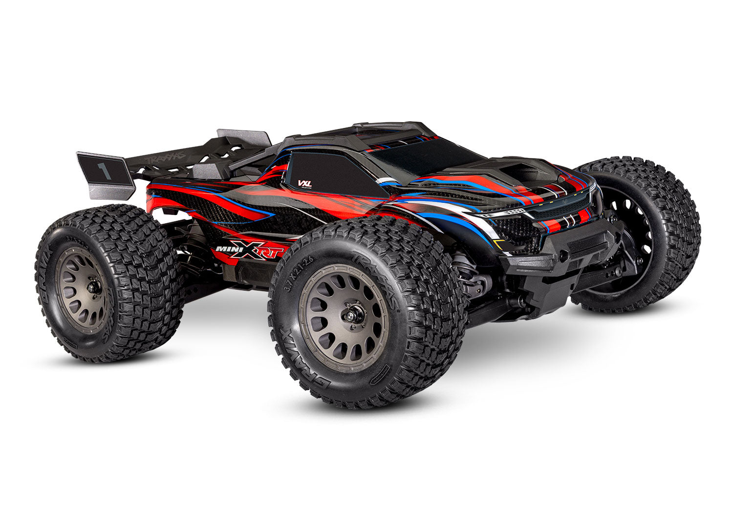 TRAXXAS 108076-1  Mini XRT® Brushless 1/16 4WD RTR Monster TrucK w/TQi 2.4GHz Radio, Battery & USB-C Charger RTR
