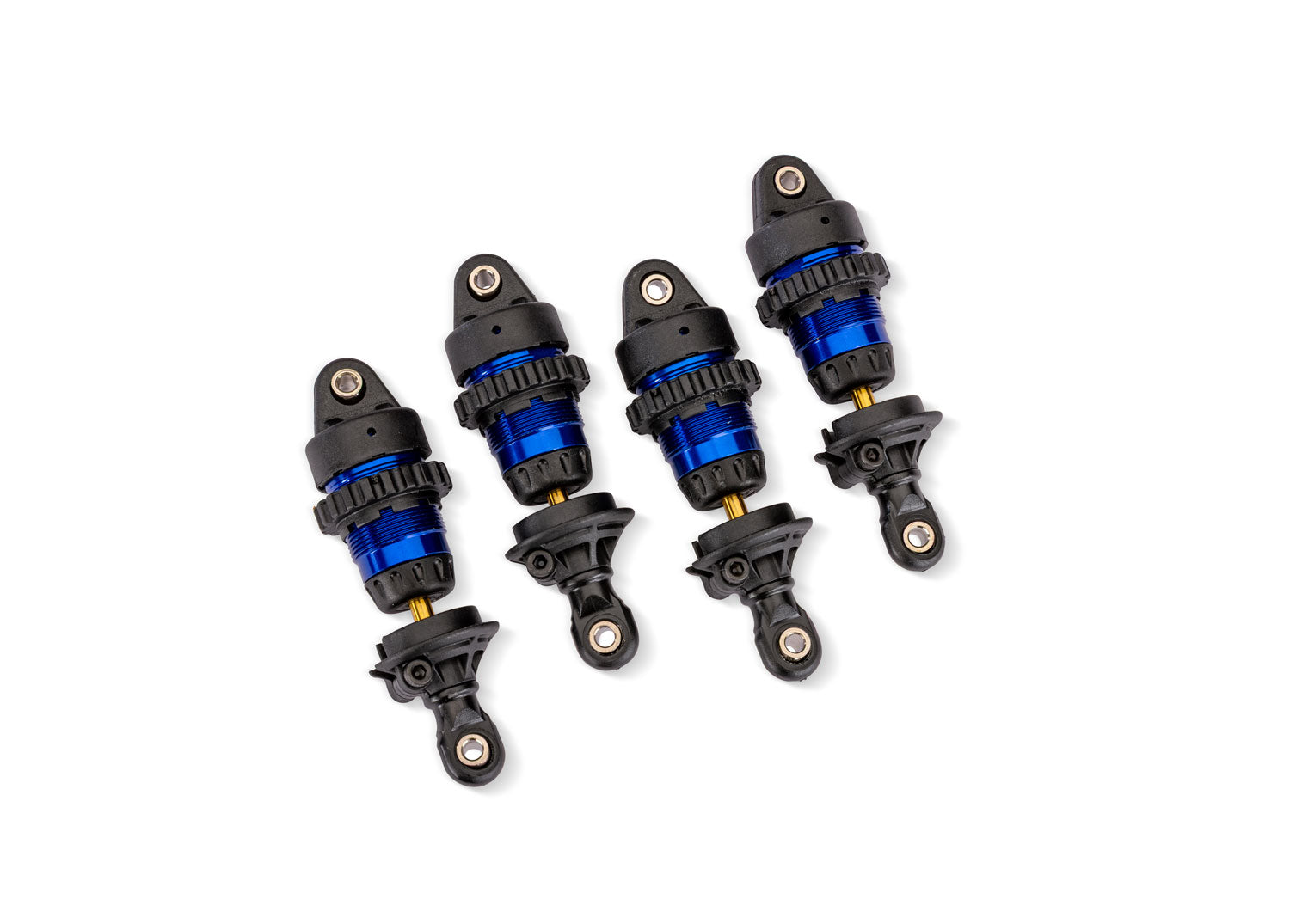 TRAXXAS 10865-BLUE Blue Aluminum Mini GTR Short Shocks (4)