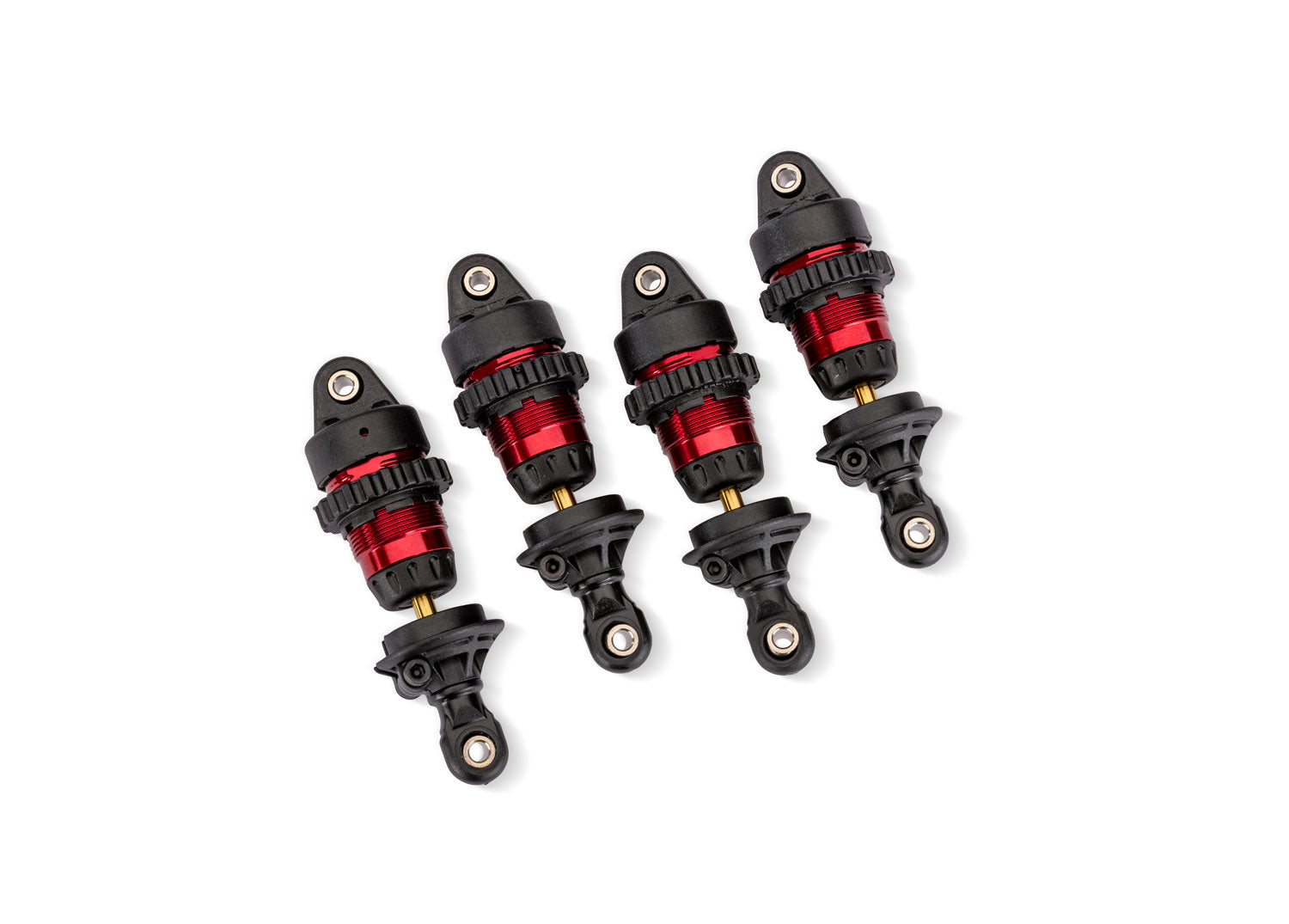 TRAXXAS 10865-RED Red Aluminum Mini GTR Short Shocks (4)