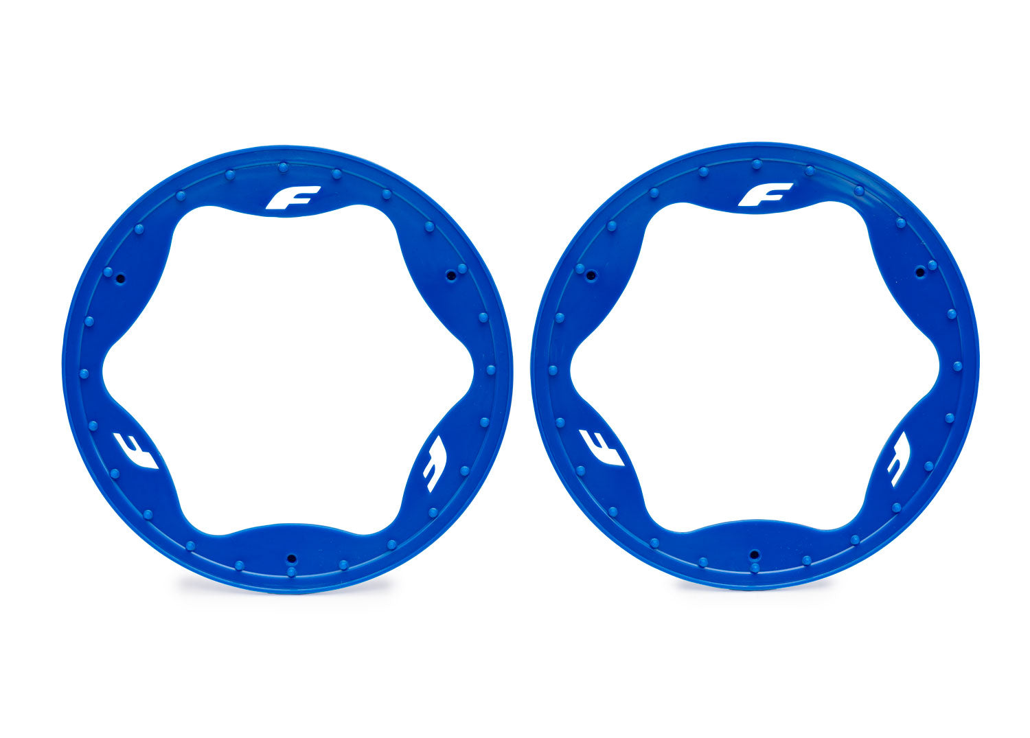TRAXXAS 10948-BLUE 4.3" Red Funco Rear Beadlock Rings (2)