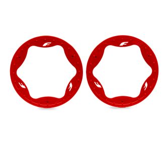 TRAXXAS 10948-RED 4.3" Red Funco Rear Beadlock Rings (2)