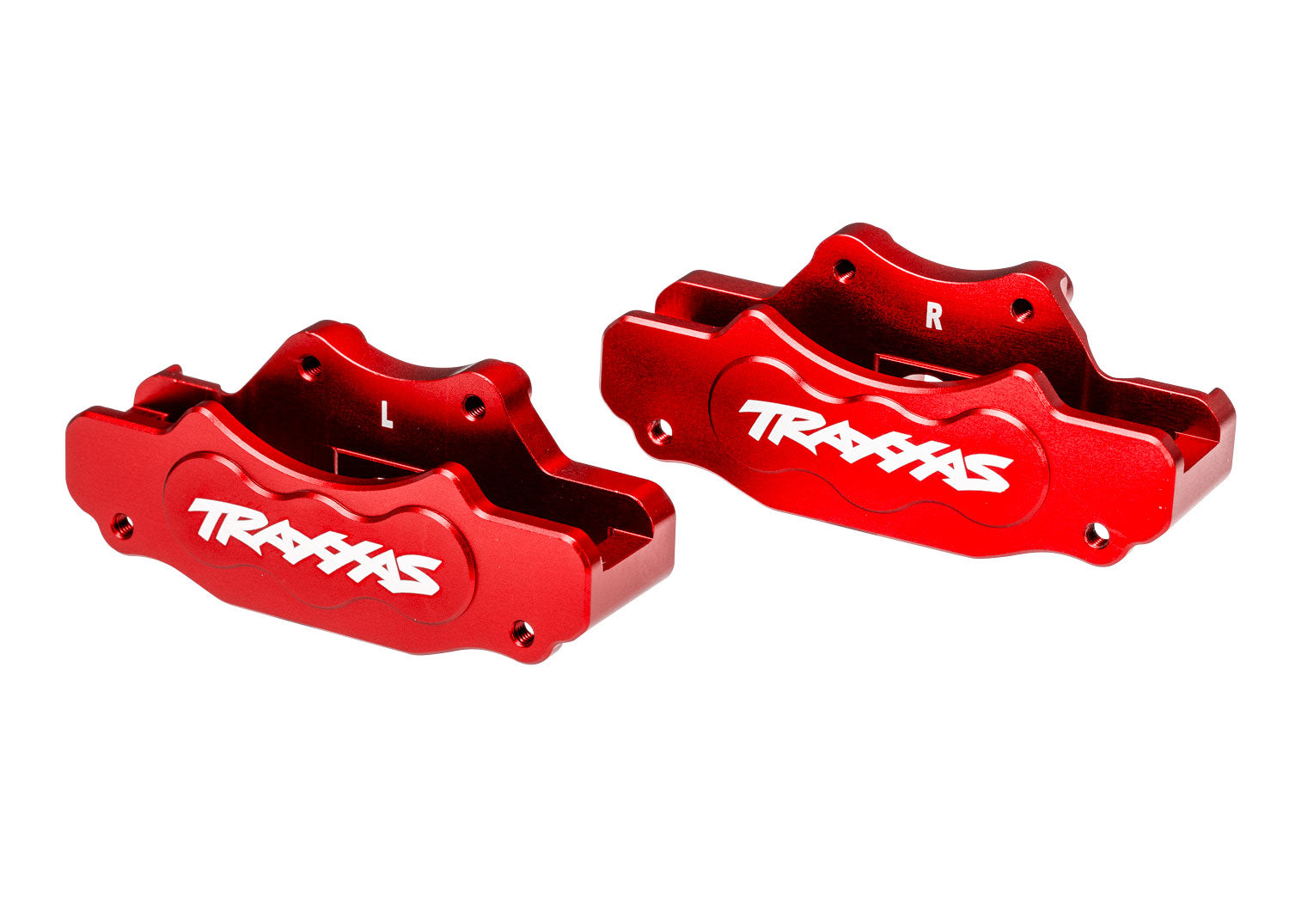 TRAXXAS 10951-RED Red Aluminum Sand Car Brake Calipers (L&R)
